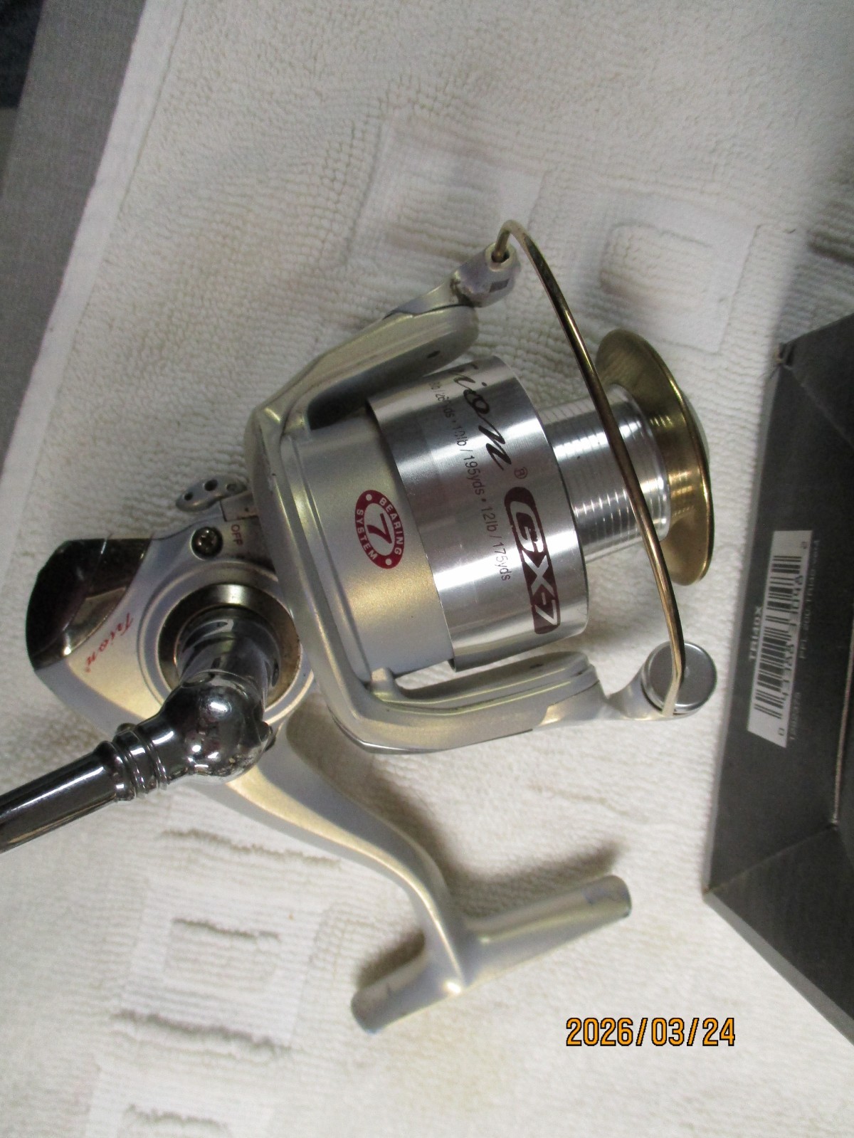 PFLUEGER TRION GX-7 SPINNING FISHING REEL 4740GX 5.2:1 RATIO