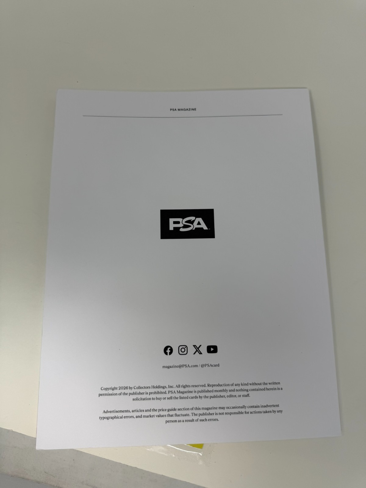 Christiano Ronaldo PSA Magazine June 2026 Volume No. 54 view 5