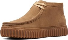 Clarks mens Torhill Hi sand suede