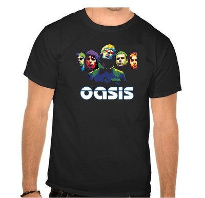 Oasis Rock Music Logo schwarz T-Shirt -1561-SW