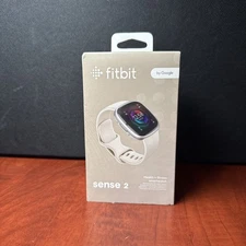 Fitbit Sense 2 Fitness Smartwatch FB521SRWT-US White (1443) New