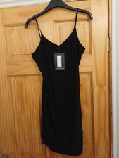 Ladies basic slinky spaghetti strap Bodycon Dress 16