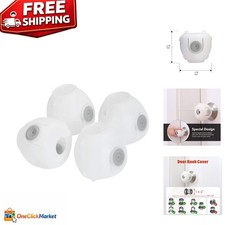 Childproof Door Knob Locks - 4 Pack, Stylish  Effective Baby Safety Solution