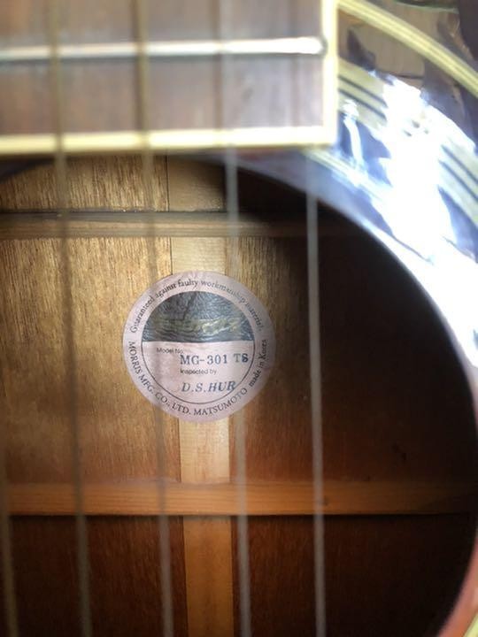 Acoustic Guitar Morris MG-301 TS Tobacco Sunburst | eBay