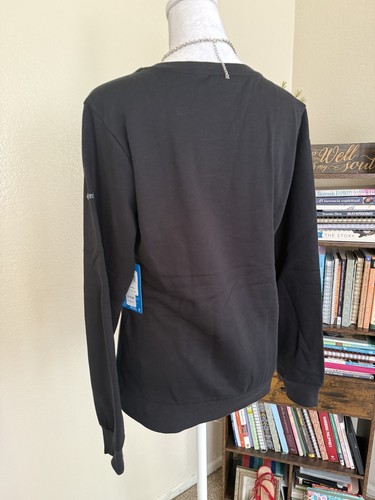 Maglione pullover Columbia donna nero manica lunga (scritta grigia) - Taglia M - Foto 4 di 7