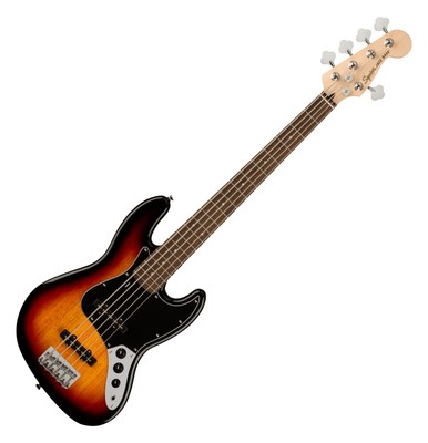 Genialer 5-saitiger Einsteiger Jazz Bass von Fender Squier in 3-Color Sunburst