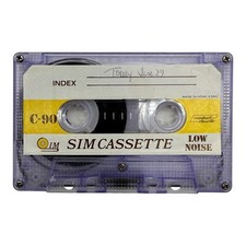Vintage SIM Cassette Audio Tape – 70s/80s Compact Low Noise Recorded Hong Kong