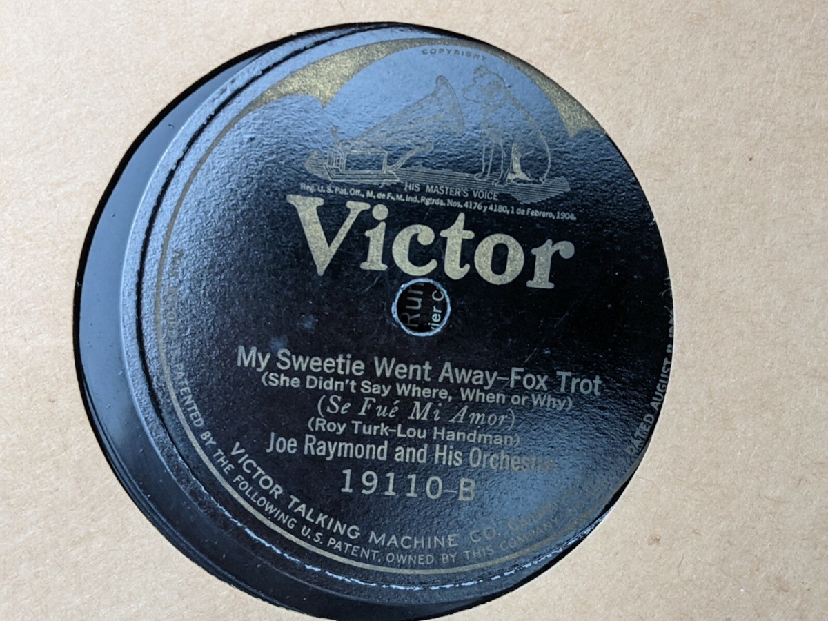 Joe Raymond 78rpm Single 10-inch Victor Records #19110 Dirty Hands