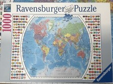 Ravensburger Political World Map 1000 Piece Jigsaw Puzzle-Discontinued COMPLETE