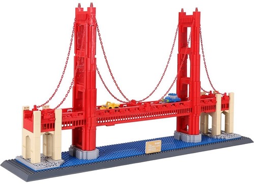 golden gate bridge building brick model super set 1977pcs