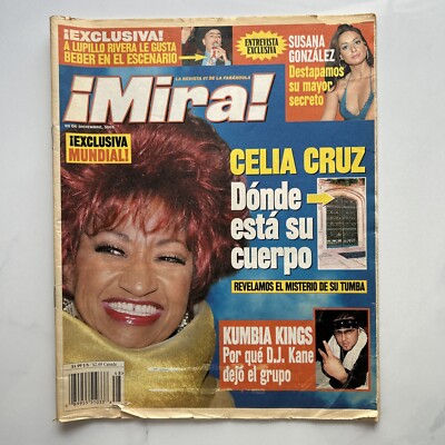 ­¡MIRA! La Revista CELIA CRUZ - Diciembre 2003 - Vintage Spanish Magazine