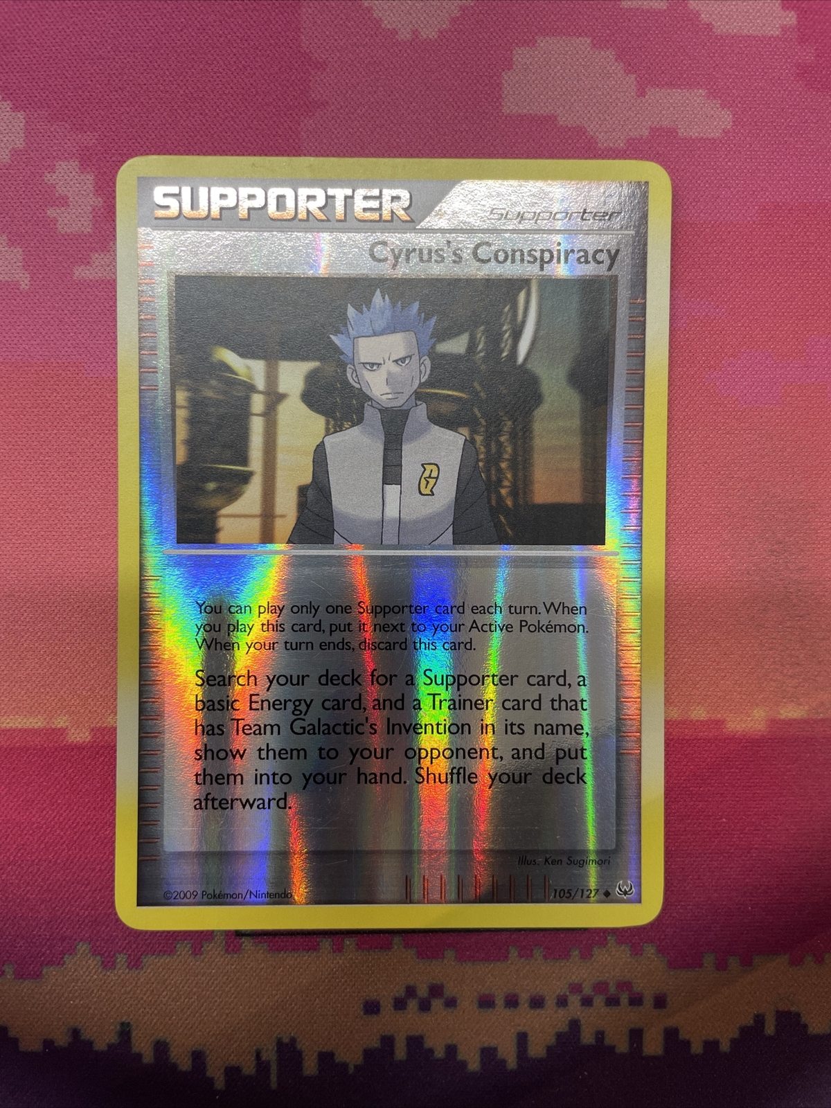 Pokemon Card Cyrus's Conspiracy Platinum Reverse Holo 105/127 Near Mint