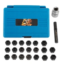 22 Pack Locking Lug Nut Removal Key Wheel Lock Removal Tool  for BMW Universal