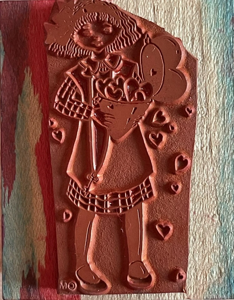 All Night Media Rubber Stamp 378E Heartful Of Hearts Love Valentine Day February - Image 2 of 4