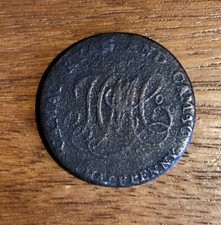 1792 Kamac Kyan & Camac Halfpenny Token Average Circulate Condition Very Scarce