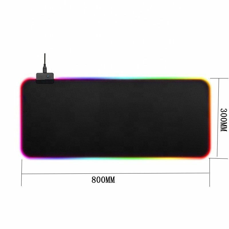 RGB Gaming Mouse Pad XXL 800x300mm with Multicolor Lights and Comfort Surface-image