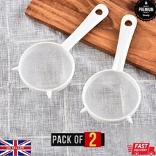 2x Pcs Strainer Fine Tea Coffee Juice Food Oil Leaf Sieve Plastic Mesh Filter 