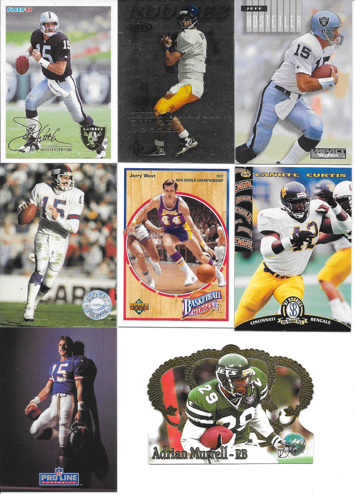 WEST VIRGINIA MOUNTAINEERS CARD LOT JERRY WEST GENO SMITH KARL JOSEPH