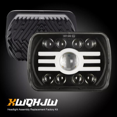 Fits Nissan Pickup Hardbody D21 2SETS 7x6'' LED Headlights DRL High&Low Beam NEW