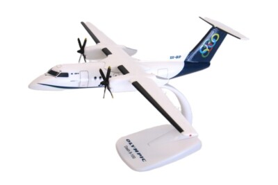 PPC Olympic Airways Bombardier Dash 8-100 SX-BIP Desk 1/100 Model AV Airplane