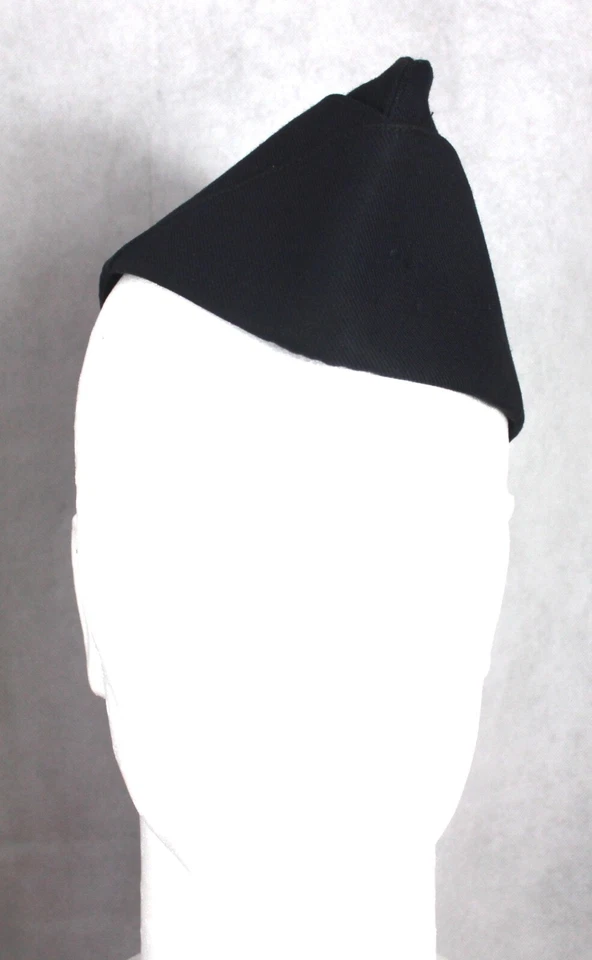 Genuine Surplus French Airforce Side Cap Fatigue Cap Chip Packet Hat Navy Blue - Image 3 of 4