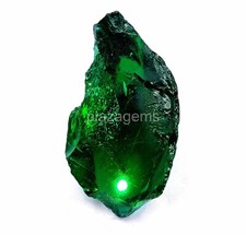 NATURAL CERTIFIED 800CT TRANSPARENT ROUGH GREEN MOLDAVITE LOOSE GEMSTONE 4AUQ