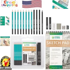 Gift-Ready Drawing Kit: Pencils, Erasers & 100 Pages for Artists of All Ages