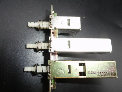 NOS 3 Gang Radio Selector style Switch, 3 push button array (Lot