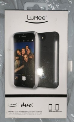 Gunuine LuMee Duo LED Selfie Light Case, iPhone 6+,7+& 8+ Black New RRP  69.99 | eBay