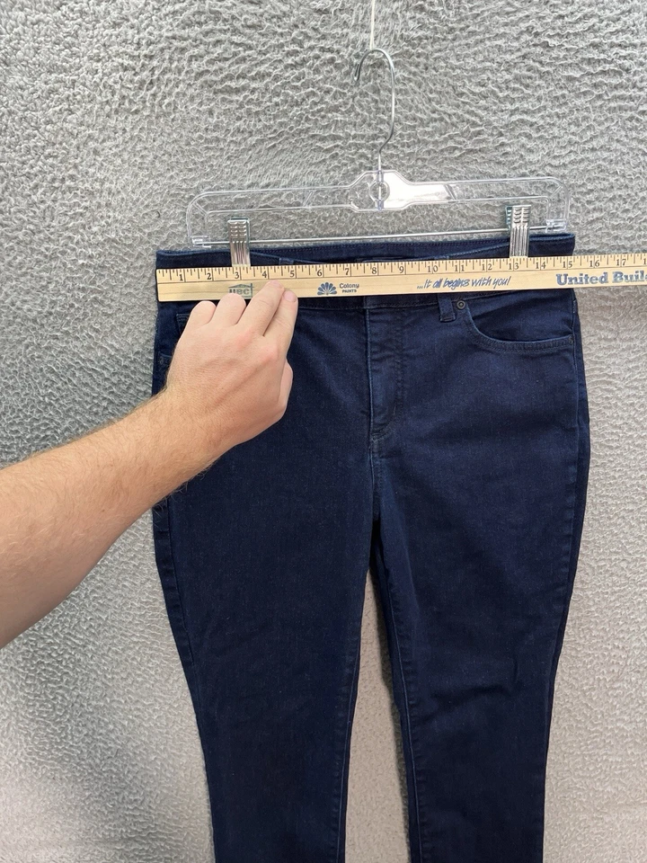 NYDJ Jeans Womens 10 Blue Alina Legging Lift X Tuck Stretch Preppy Minimalist - Image 3 of 4