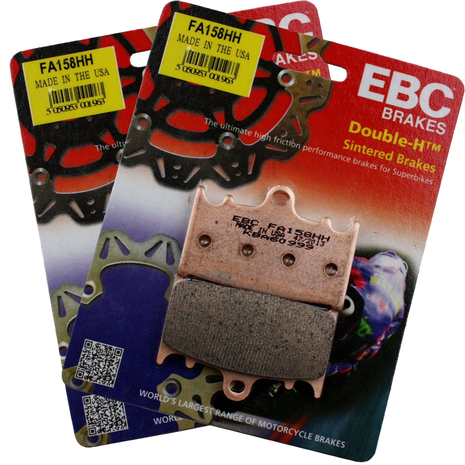 EBC FA158HH Sintered Brake Pads X2 for Suzuki GSF 1250 S Bandit 07-16