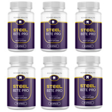  6 Pack Steel Bite Pro - Dietary Supplement 60 Capsules