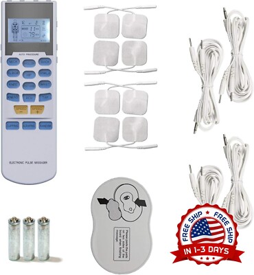 Estimulador muscular compacto TENS EMS de 15 modos para aliviar el dolor NEW US