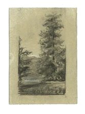 Youth work by Paul Élie RANSON (1861-1909) near Limoges - old drawing