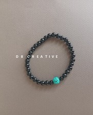 New men's Turquoise with onyx stone bracelet