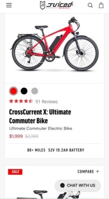 BRAND NEW Juiced Bikes- Cross Current Commuter Bikes- HUGE DISCOUNT