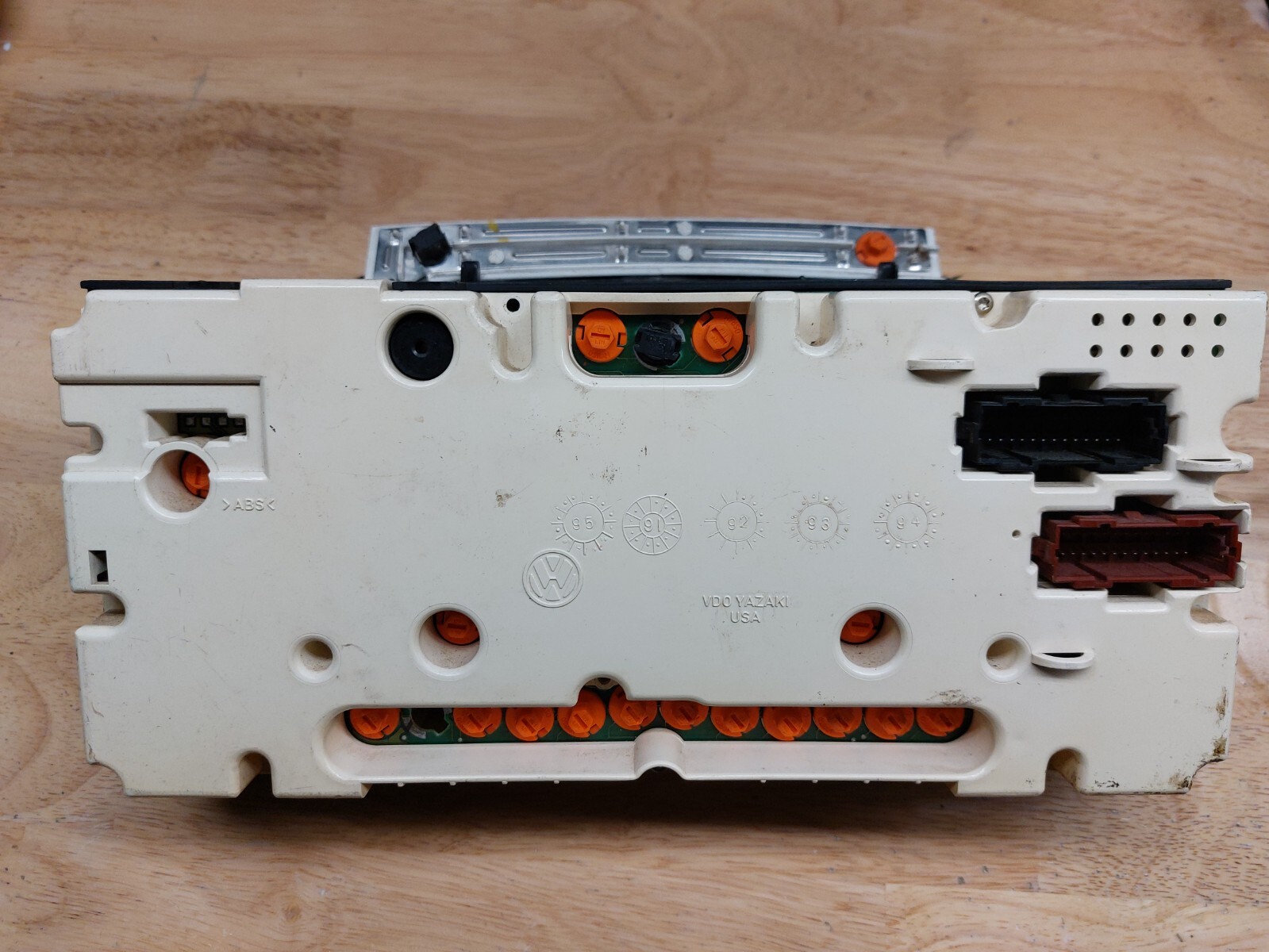 VW Volkswagen Mk3 Red Lit Instrument Gauge Cluster Jetta Golf GTI