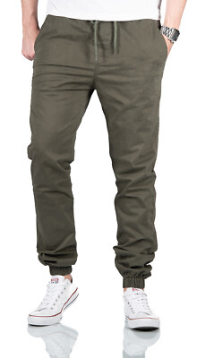 A. Salvarini Herren Designer Cargo Hose Strech Cargohose bequem O275 Olive NEU