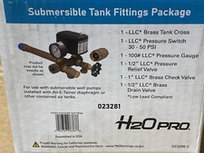 H2O Pro 023281 Submersible Tank Fitting Kit New