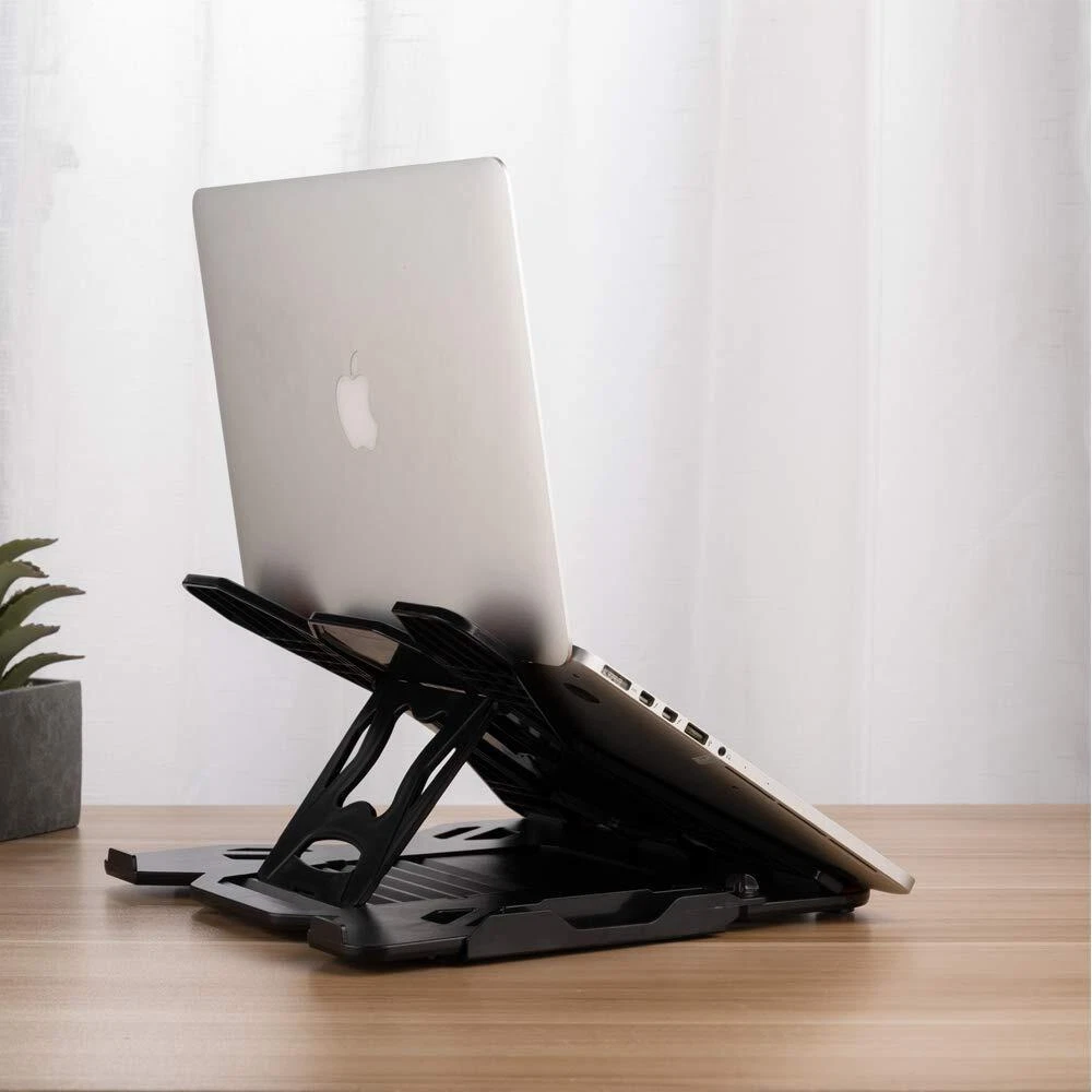Adjustable Multi-Angle Laptop Stand with Phone Holder Portable Ergonomic Computer Stand