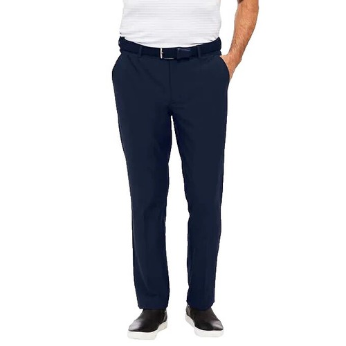 RGM Pantalon habillé traditionnel à devant plat pour homme, Noir, 36 x 30