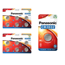 Panasonic CR2032 Batteries Lithium Battery 3V Button Coin Cell CR 2032 - Packs
