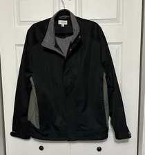 Cutter & Buck Men's CB WeatherTec  Full Zip Jacket Size Large Black With Gray