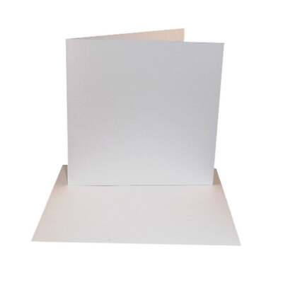 100 Stück - 4x4 weiße Kartenrohlinge & Umschläge - 300 g/m² - Tintenstrahl & Laser bedruckbar
