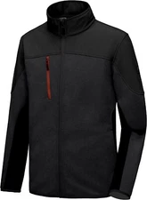 Mapamyumco Men's Polar Fleece Lined Full Zip Softshell Jacket Thermal Winter Coa