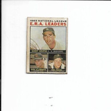 1964 era leaders sandy koufax - bob friend - dick ellsworth dodgers promo sample