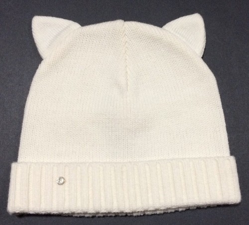 D3 Nwt Kate Spade Kitty Cat Ears Beanie 