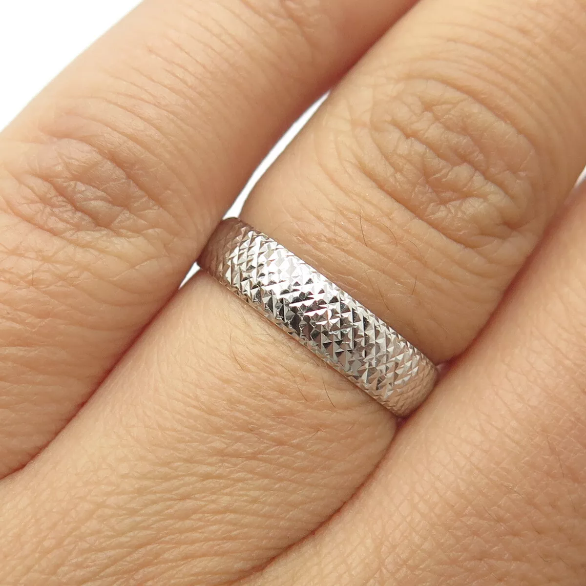 Sterling silver vintage wedding best sale bands