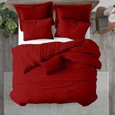 Kotton Culture Duvet Cover Cotton 100 Egyptian Cotton 600TC Queen/Full Blood Red