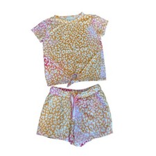 XS Crewcuts by J.Crew 100% Cotton Girls Outfit Short Set Jersey Knit